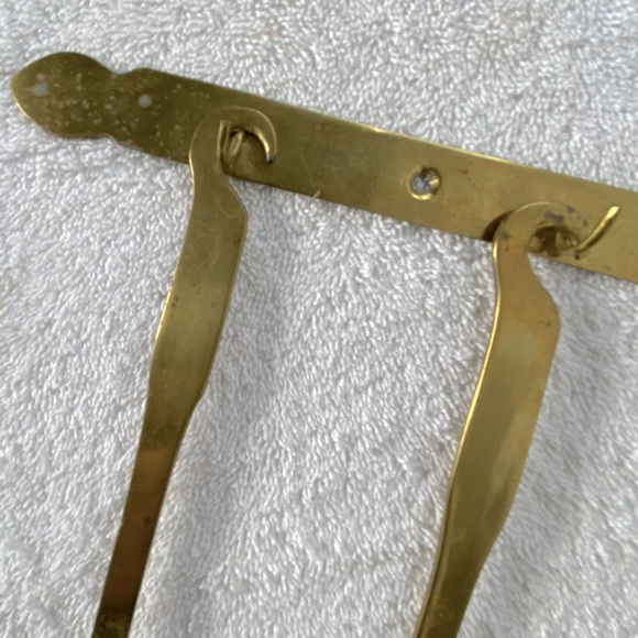 Vintage Brass Utensil Set With Hanger Strip - Picture 5 of 7